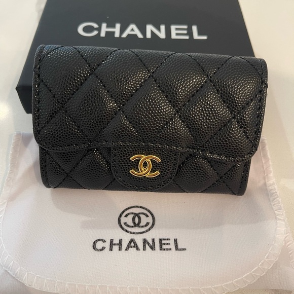 ChaneI Black Quilted Leather Wallet (A class copy) - Picture 1 of 6